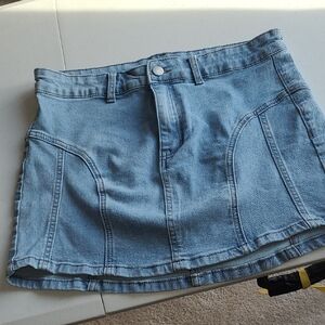Denim Mini Skirt